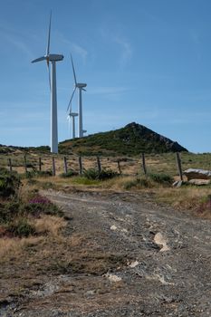 Green Energy, wind farm on Mount Montouto, Galicia, Spain