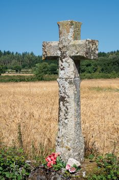 Waymark along the Camino Primitivo, Spain, Europe