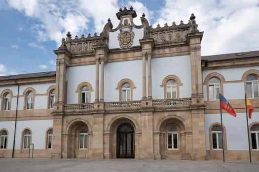 Panoramic image of the Pazo de San Marcos, famous place of Lugo, Camino de Santiago, Galicia, Spain 