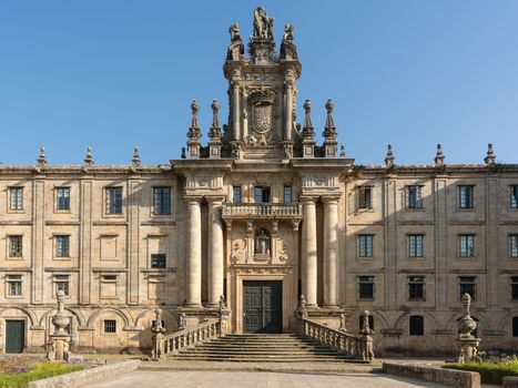 Beautiful old Mosteiro de San Martino Pinario, Santiago de Compostela, Spain