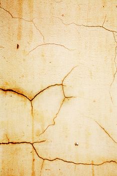 Abstract background with old cracked plastered wall with splits