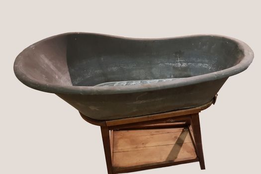 Rare antique baby bath made of copper