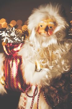 Father Frost (Russian Ded Moroz) figurine on traditional 2019 New Year celebration