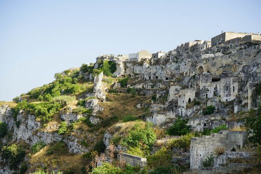 The old side of the town of Matera, Basilicata - Italy