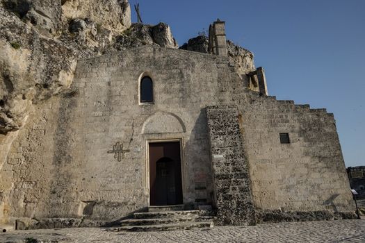 The old side of the town of Matera, Basilicata - Italy