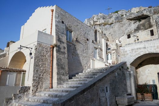 The old side of the town of Matera, Basilicata - Italy