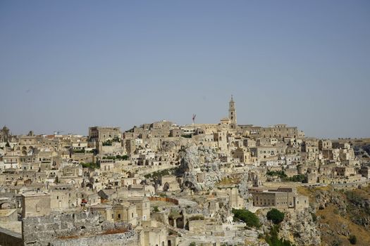 The old side of the town of Matera, Basilicata - Italy