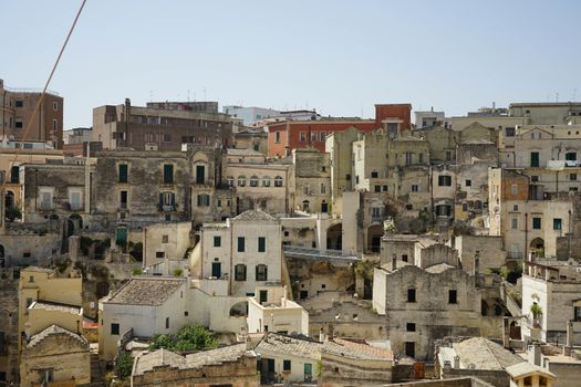 The old side of the town of Matera, Basilicata - Italy