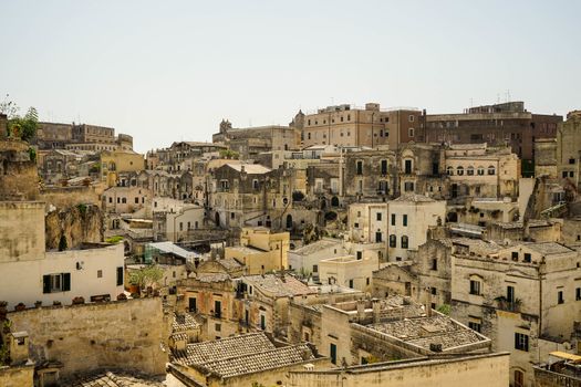 The old side of the town of Matera, Basilicata - Italy