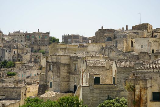 The old side of the town of Matera, Basilicata - Italy