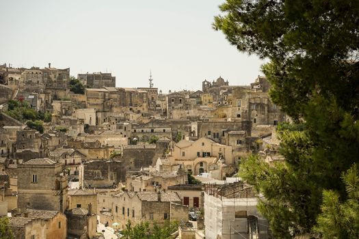 The old side of the town of Matera, Basilicata - Italy