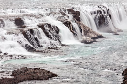 Powerful Gullfoss waterfall, Iceland