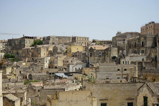 The old side of the town of Matera, Basilicata - Italy