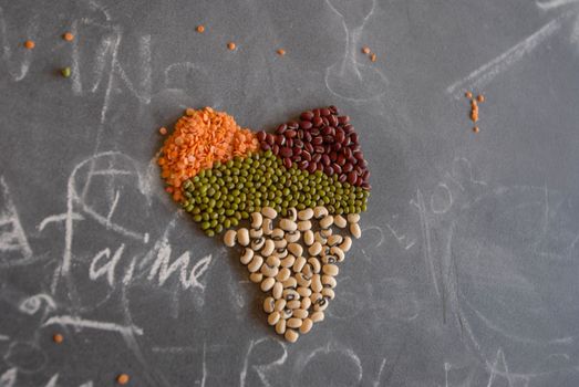 Composition with legumes