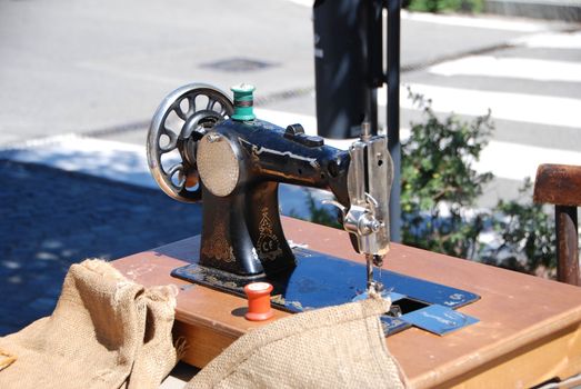 A old sewing machine