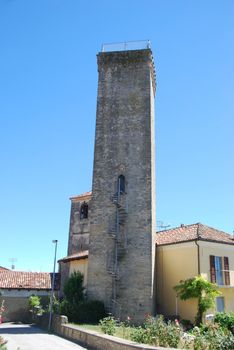 View of Tower of Albaretto Torre, Piedmont - Italy