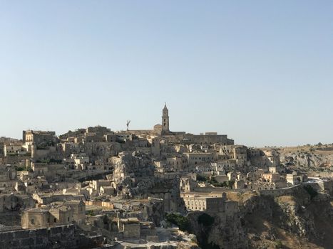 The old side of the town of Matera, Basilicata - Italy