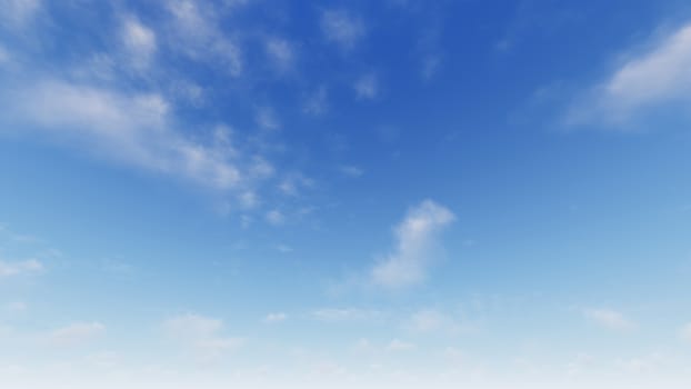 Cloudy blue sky abstract background, blue sky background with tiny clouds, 3d rendering

