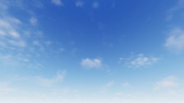 Cloudy blue sky abstract background, blue sky background with tiny clouds, 3d rendering

