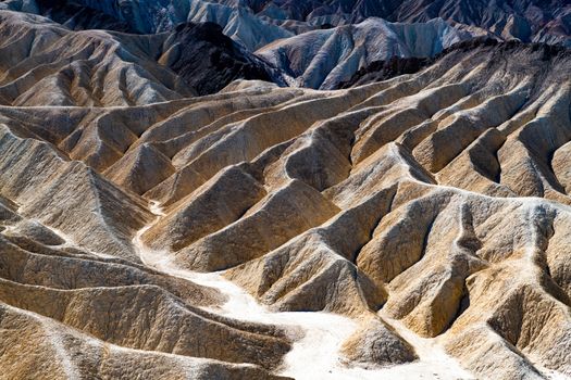Zabriskie Point, located east of Death Valley in Death Valley National Park in California, United States, noted for its erosional landscape.