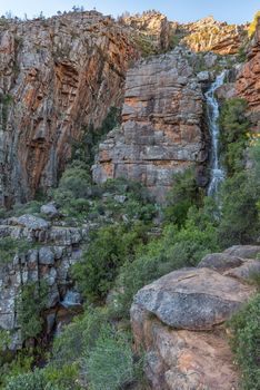 The Middelberg Waterfall at Algeria in the Cederberg Mountains of South Africa