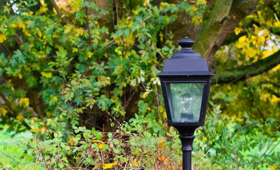 unlit modern lamppost a decorative classical garden lantern for in the backyard