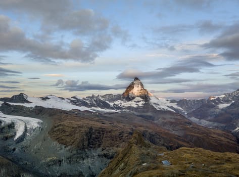 Matterhorn looking from  Gornergrat, Zermatt of Switzerland.