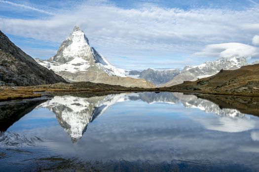 Matterhorn looking from  Gornergrat, Zermatt of Switzerland.