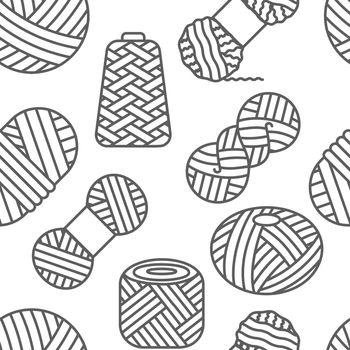 Knitted seamless pattern of white color. Knitting, crochet, hand made line repeat design. Knit wool yarn background. Winter ornament.