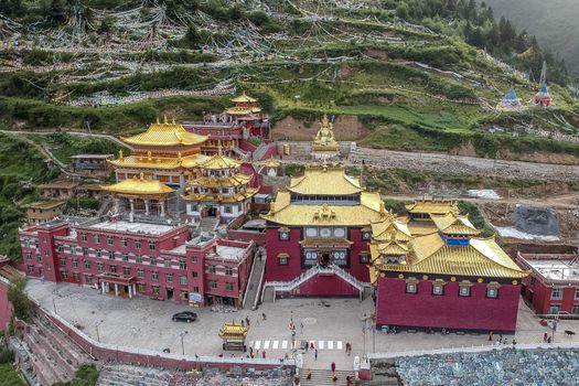 The Goddess of Mercy Temple (GuanYin Miao) in Guanyin Town, Jinchuan of Sichuan province.