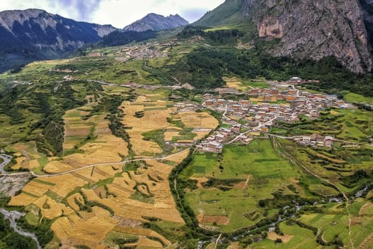 Zha Ga Na village , the place which created with God's thumb, in Diebu county, Gansu province.