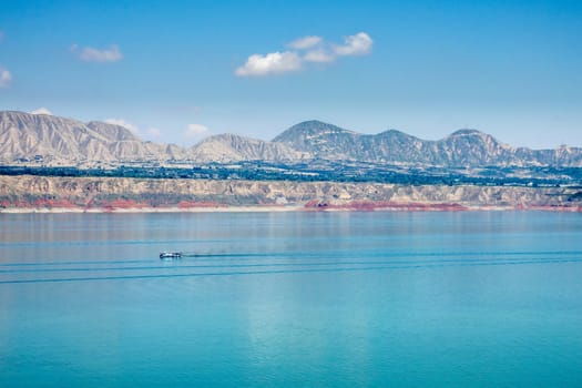 liujiaxia, the first reservoir of Yellow river in Yongjin county of Gansu province.