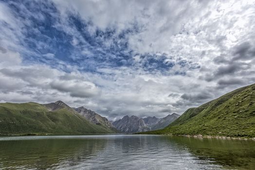 The Nianbao Yuze tourism resort in Jiuzhi Qinghai province.