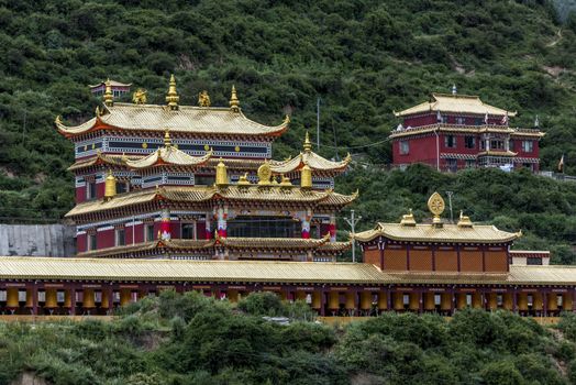 The Ji'e Temple in Guanyin Town, Jinchuan of Sichuan province.