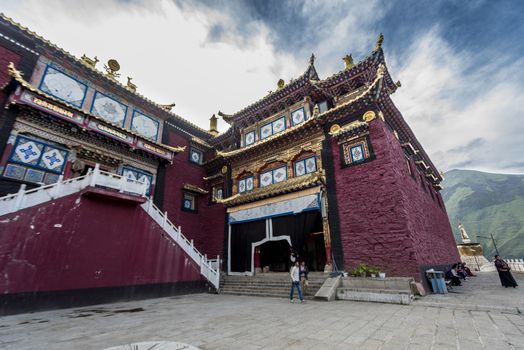 The Goddess of Mercy Temple (GuanYin Miao) in Guanyin Town, Jinchuan of Sichuan province.