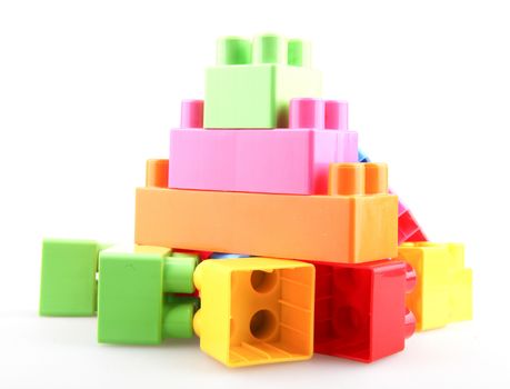 Plastic Toy Blocks Encourage Learning Through Play