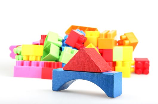 Plastic Toy Blocks Encourage Learning Through Play