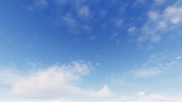 Cloudy blue sky abstract background, blue sky background with tiny clouds, 3d rendering

