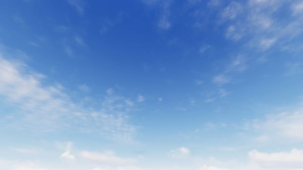 Cloudy blue sky abstract background, blue sky background with tiny clouds, 3d rendering

