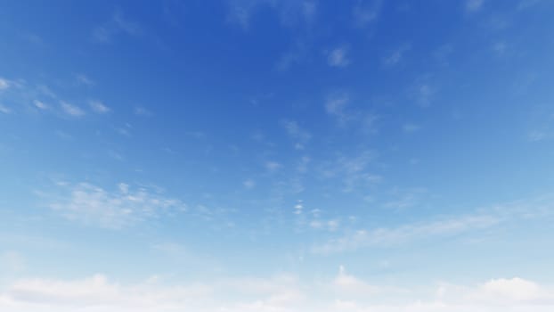 Cloudy blue sky abstract background, blue sky background with tiny clouds, 3d rendering

