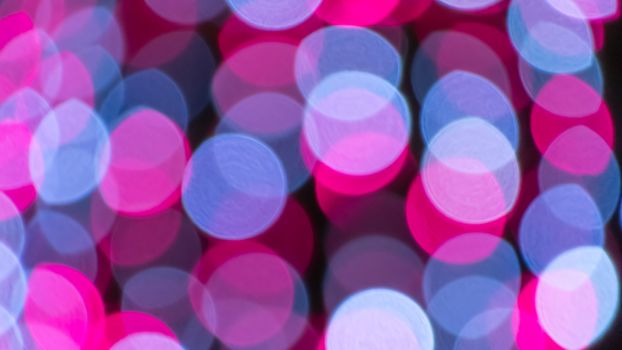 Abstract & Festive background with bokeh defocused lights