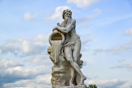 Allegory of the god of the river Scamander - sculpture in the park Kuskovo of Moscow, the beginning of the XVIII century. Russia