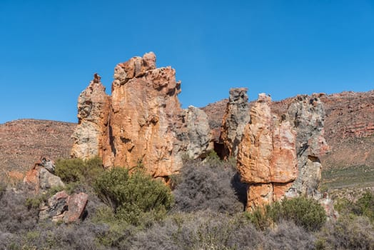 Rock formations at Dwarsrivier in the Cederberg Mountains of the Western Cape Province