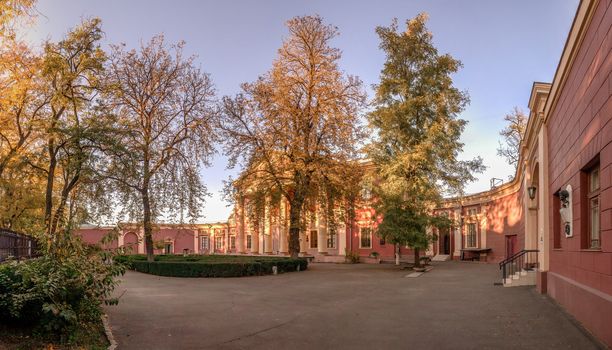 Panoramic view of the Art Museum in Odessa, Ukraine. One of the principal art galleries of the city.