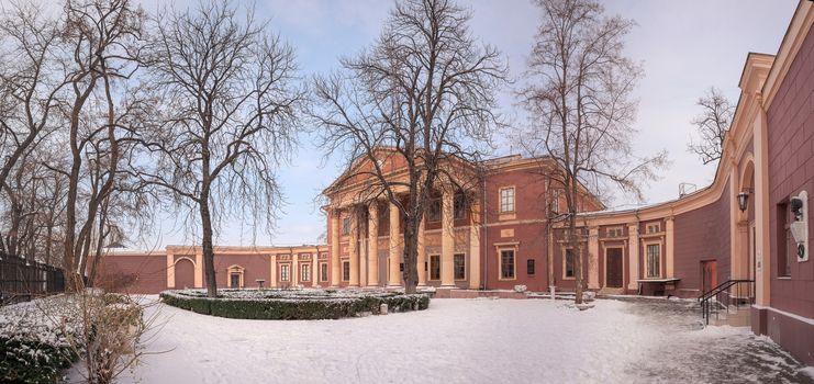 Panoramic view of the Art Museum in Odessa, Ukraine. One of the principal art galleries of the city.