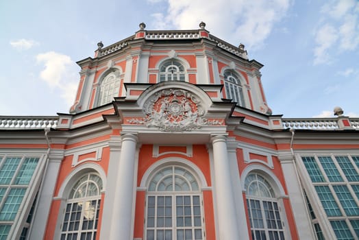 Big Stone Orangery in estate Kuskovo18 century in Moscow, Russia.