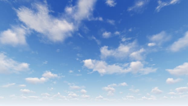 Cloudy blue sky abstract background, blue sky background with tiny clouds, 3d rendering

