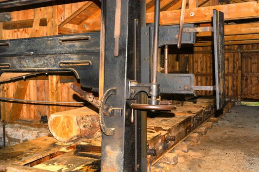 Woodworking in a historic sawmill