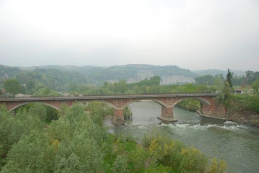 The Tanaro river, Farigliano - Piedmont, Italy