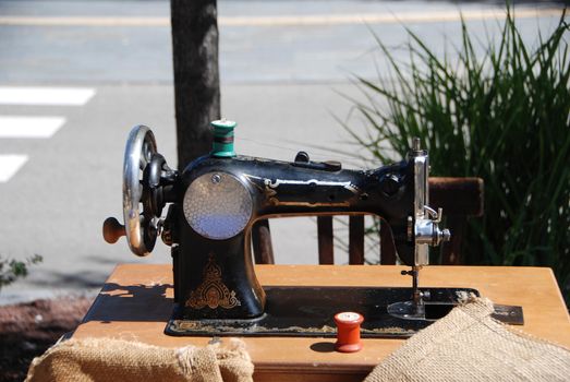 A old sewing machine